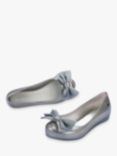 Melissa Kids' Ultragirl Sweet Ballet Flats, Pearly Silver