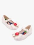 Melissa Kids' Sweet Love Disney Princess Snow White Slip On Ballet Flats, White/Multi