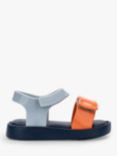 Mini Melissa Kids' Colour Block Sandals, Blue/Orange