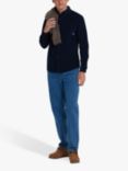 Farah Spencer Long Sleeve Corduroy Shirt, True Navy