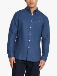 Farah Brewer Long Sleeve Organic Cotton Shirt, Deep Blue