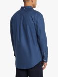 Farah Brewer Long Sleeve Organic Cotton Shirt, Deep Blue