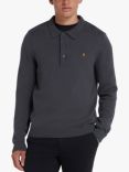 Farah Button Neck Charcoal Jumper, Charcoal