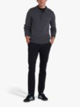 Farah Button Neck Charcoal Jumper, Charcoal