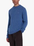 Farah Birchall Slim Fit Wool Jumper, Neptune Blue