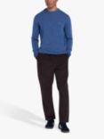 Farah Birchall Slim Fit Wool Jumper, Neptune Blue