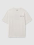 Reiss Carpano Cotton T-Shirt, White