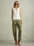 Reiss Alessio Cargo Trousers, Khaki