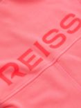 Reiss Kids' Natasha Logo Polo Shirt Dress, Bright Pink