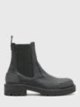 AllSaints Matrix Leather Chelsea Boots, Black