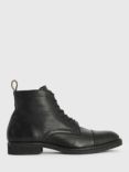 AllSaints Drago Leather Lace Up Boots, Black