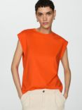Mango Viri Cotton T-Shirt, Orange