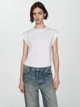 Mango Viri Cotton T-Shirt, White