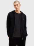 AllSaints Raven Zip Hoodie, Black