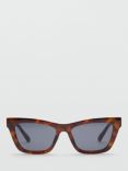 Mango Juana Sunglasses, Dark Brown