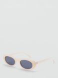 Mango Jupiter Sunglasses, White