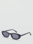 Mango Jupiter Sunglasses, Black