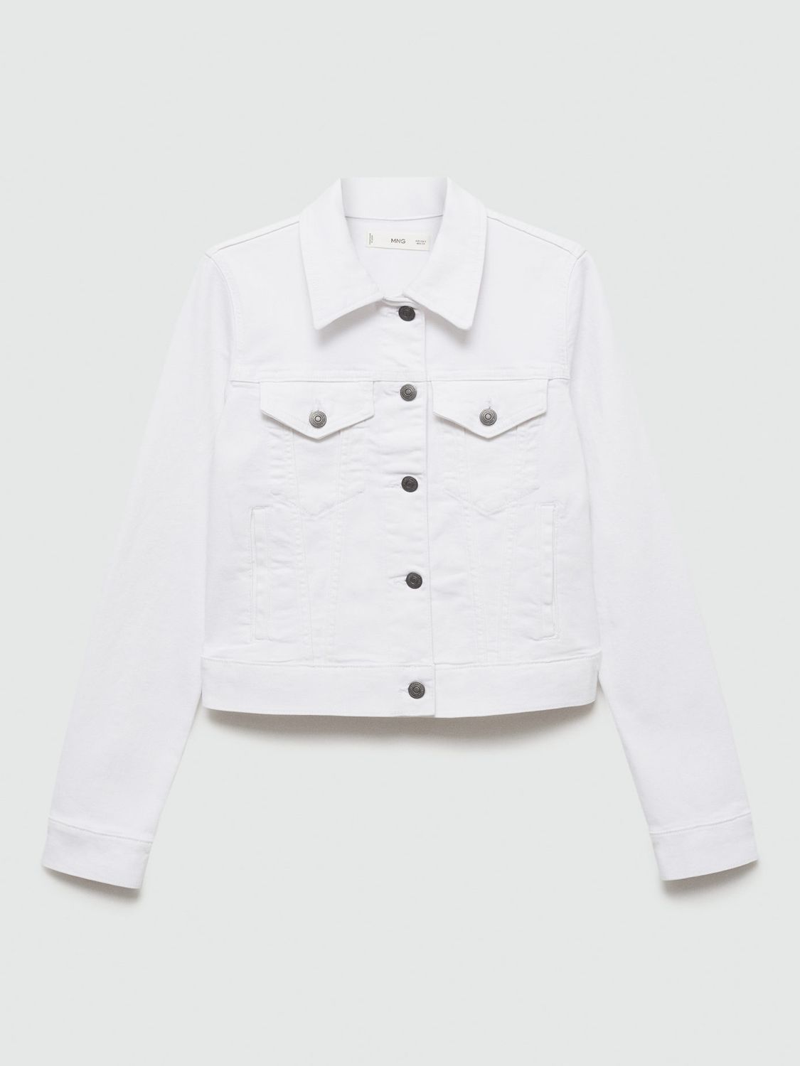 Mango Vicky Denim Jacket, White