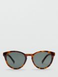 Mango Janira Sunglasses, Dark Brown