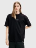 AllSaints Subverse Short Sleeve Crew T-Shirt, Black