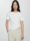 Mango Rita Cotton T-Shirt, White