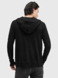 AllSaints Mode Merino Zip Hoodie, Black