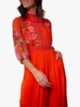Raishma Harper Floral Jumpsuit, Orange