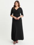 Scarlett & Jo Cowl Neck Maxi Dress, Black