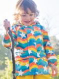 Frugi Kids' Puddle Buster Coat, Wavy Stars