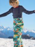 Frugi Kids' Snow & Ski Alpine Adventures Waterproof Salopettes, Multi