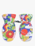 Frugi Kids' Snow and Ski Mittens, Multi