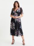 Scarlett & Jo Victoria Floral Dress, Black/Multi