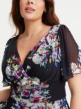 Scarlett & Jo Victoria Floral Dress, Black/Multi