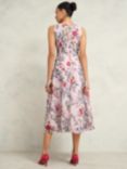 Hobbs Petite Carly Floral Dress, Pale Pink/Multi