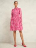 Hobbs Janaya Mini Dress, Pink/Multi