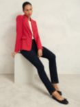 Hobbs Miley Single Breasted Blazer, Begonia Red