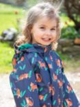 Frugi Kids' Puddle Buster All-in-One Waterproof Suit, Tiger Time