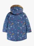 Frugi Kids' Penhale Parka Jacket, Navy/Multi