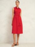 Hobbs Sandra Sleeveless Dress, Begonia Red