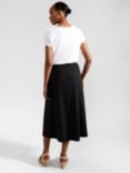 Hobbs Lina Linen Blend Skirt, Black