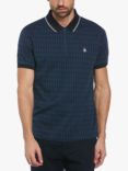 Original Penguin Argyle Jacquard Polo Shirt, Sargasso Sea