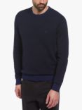 Original Penguin Jacquard Knit Cotton Jumper, Medieval Blue