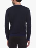 Original Penguin Jacquard Knit Cotton Jumper, Medieval Blue