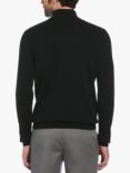 Original Penguin Zip Polo Neck Stripe Collar Knit Cotton Jumper