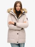 Superdry Everest Faux Fur Hooded Parka, Chateau Gray