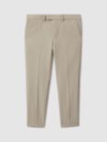 Reiss Kids' Fine Wool Tailored Trousers, Stone