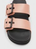 AllSaints Sian Leather Buckle Sandals, Pink
