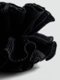 Mango Peony Flower Hair Scrunchie, Black