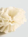 Mango Peony Textured Hair Scrunchie, Cream