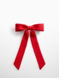 Mango Lila Large Bow Hair Clip, Red